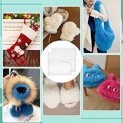 2Pc Polyester Plush Fabric&nbsp;AJEW-PH0007-53D