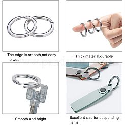 304 Stainless Steel Keychain Clasp Findings&nbsp;STAS-PH0002-22P