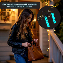 DIY Stainless Steel Beadable Keychain Making Kits&nbsp;KEYC-TA0001-63