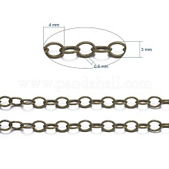 Brass Cable Chains&nbsp;X-CHC024Y-AB