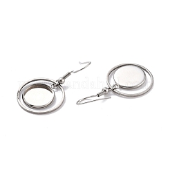 Tarnish Resistant 201 Stainless Steel Earring Hooks&nbsp;STAS-Z036-01P