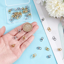 40Pcs 2 Colors Ion Plating(IP) 304 Stainless Steel Earplug Accessories&nbsp;STAS-UN0062-88