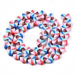 Handmade Polymer Clay Beads Strands&nbsp;CLAY-N008-002F