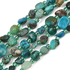 Natural Chrysocolla Beads Strands&nbsp;GG-CBA3A44-C07-01