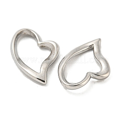Non-Tarnish 304 Stainless Steel Heart Linking Rings&nbsp;LS-STAS-L022-221P
