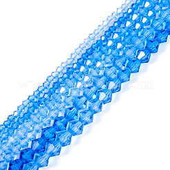 12 Strands 3 Styles Gradient Color Baking Paint Glass Bead Strands&nbsp;DGLA-TA0001-21A