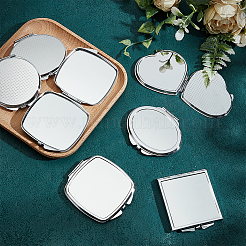 30Pcs 5 Styles Portable Glass Compact Mirror&nbsp;MRMJ-GO0001-14