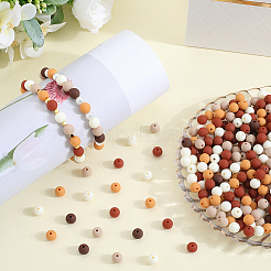 500Pcs Rubberized Style Imitated Silicone Acrylic Beads&nbsp;MACR-SP0001-07D