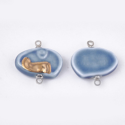 Handmade Porcelain Links connectors&nbsp;PORC-T002-106