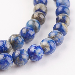 Natural Lapis Lazuli Beads Strands&nbsp;X-G-G099-8mm-7A