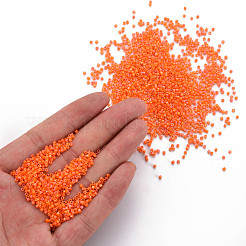 Frosted Glass Cylinder Beads&nbsp;SEED-S047-O-001