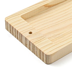 Iron Jewelry Display Stand with Wood Tray&nbsp;AJEW-Z032-01A