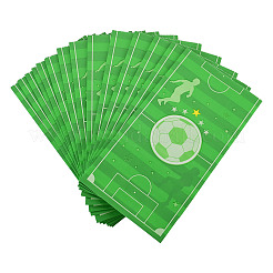 15Pcs Football Pattern Paper Bakery Bags&nbsp;ABAG-TA0002-32C