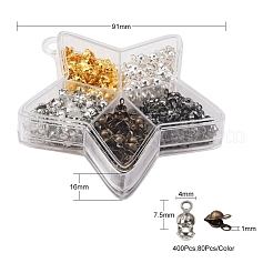350~400Pcs 5 Colors Iron Bead Tips&nbsp;IFIN-YW0001-33