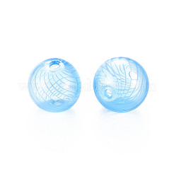 Transparent Handmade Blown Glass Globe Beads&nbsp;X-GLAA-T012-40C-05