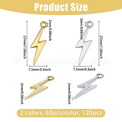 120Pcs 2 Colors Tibetan Style Alloy Pendants&nbsp;FIND-CA0010-54