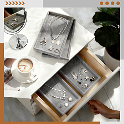 20Pcs MDF with Velvet Jewelry Trays for Earrings Rings Bracelets&nbsp;AJEW-WA0003-86