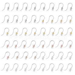48Pcs 4 Color Eco-Friendly Plastic Earring Hooks&nbsp;STAS-LS0001-01