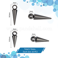 32Pcs 2 Style Stainless Steel Pendants&nbsp;STAS-UN0052-78