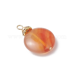 Natural Dyed Red Agate Pendants&nbsp;PALLOY-JF04661