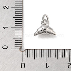 Rack Plating Croissant Brass Pendants&nbsp;KK-M293-02P