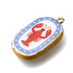 Fruit & Floral & Animals Printed Handmade Porcelain Pendants&nbsp;STAS-Z207-01G-05