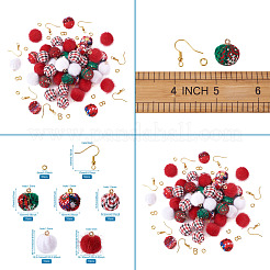 DIY Christmas Style Earring Making Kits&nbsp;DIY-TA0008-88