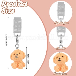 8Pcs Dog Resin Tablecloth Weights&nbsp;HJEW-SW00128-15
