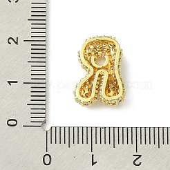 Rack Plating Brass Clear Cubic Zirconia Pendants&nbsp;KK-S378-01G-R
