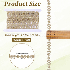 7.5Yards Polyester Lace Trims&nbsp;SRIB-GF0001-54C