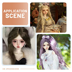 6Pcs 6 Styles Silicone Doll Head Wig Caps&nbsp;DOLL-GL0001-05
