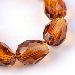 Transparent Glass Bead Strands&nbsp;GLAA-R024-6x8mm-M