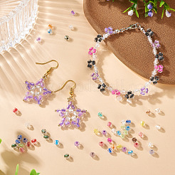 2Bags 200Pcs Transparent Glass Beads&nbsp;GLAA-TA0003-44A