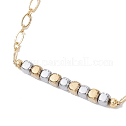 Non-magnetic Synthetic Hematite Beads Link Bracelets&nbsp;BJEW-JB13098