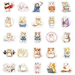 50 Pieces Cute Hamster Doodle Paper Stickers&nbsp;STIC-R001-27