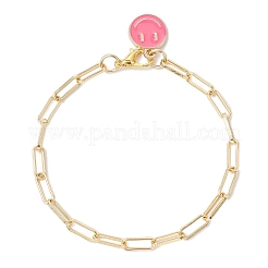 Brass Paperclip Chain Bracelets for Women&nbsp;BJEW-JB12541