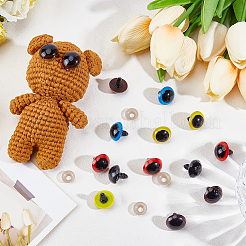 50Pcs 5 Colors Craft Plastic Screws Doll Eyes&nbsp;DOLL-GF0001-11