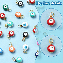 26Pcs Brass Enamel Charms&nbsp;KK-FS0001-70