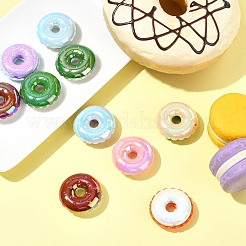10Pcs UV Plating Opaque Acrylic Beads&nbsp;MACR-YW0004-39