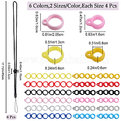 6Pcs Adjustable Polyester Neck Lanyard&nbsp;DIY-GF0008-38C