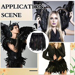 Fashion Feather Cloth Strand Costume Accessories&nbsp;DIY-WH0308-838