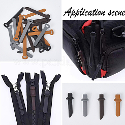 24Pcs 4 Colors Imitation Leather Zipper Pull Fixer Replacement for Tab Luggage Purse Repair Accessories&nbsp;DIY-GF0011-62B