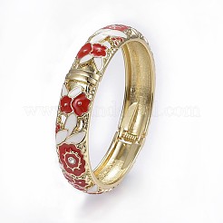 Zinc Alloy Bangles&nbsp;BJEW-P217-01G