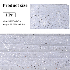 1M Sequins Polyester Organza Fabrics&nbsp;DIY-CY0001-84E