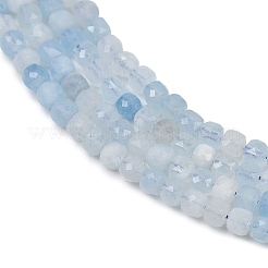 Natural Aquamarine Beads Strands&nbsp;G-L625-B02-4x4mm