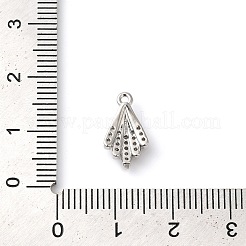 Brass Micro Pave Clear Cubic Zirconia Charms&nbsp;KK-G503-43P