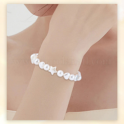 340Pcs 7 Styles ABS Plastic Imitation Pearl Beads&nbsp;KY-SC0002-44