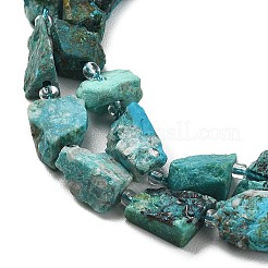 Raw Rough Natural Chrysocolla Beads Strands&nbsp;G-D101-A08