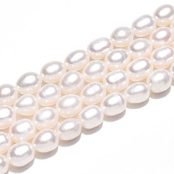 Natural Cultured Freshwater Pearl Beads Strands&nbsp;PEAR-N012-07X-01