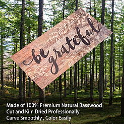 1Pc Natural Wood Hanging Wall Decorations for Front Door Home Decoration&nbsp;AJEW-CN0001-02F